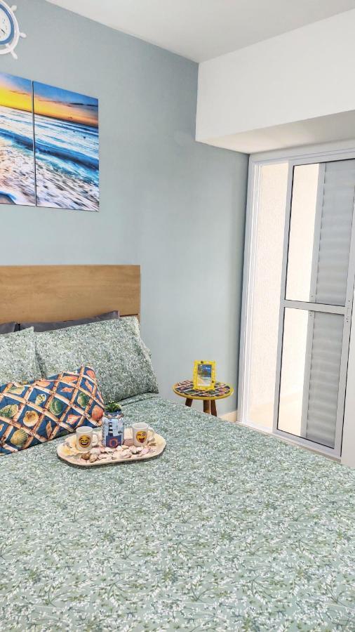 Apto Centro Ubatuba Com Varanda Gourmet, Suite E Piscina Esterno foto