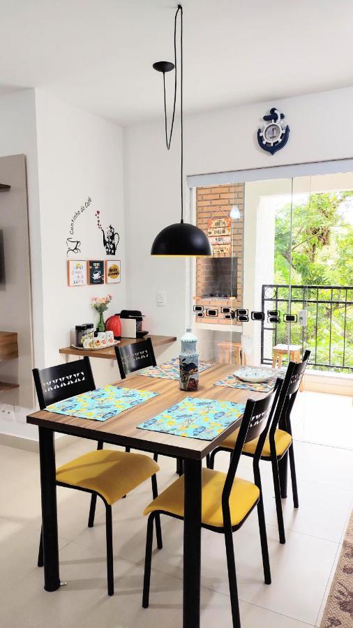 Apto Centro Ubatuba Com Varanda Gourmet, Suite E Piscina Esterno foto