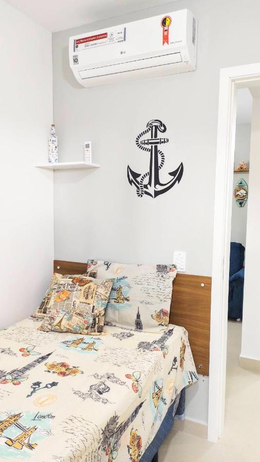 Apto Centro Ubatuba Com Varanda Gourmet, Suite E Piscina Esterno foto