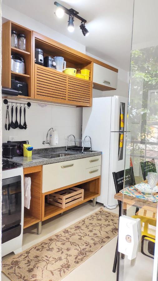 Apto Centro Ubatuba Com Varanda Gourmet, Suite E Piscina Esterno foto