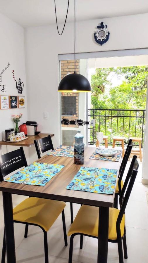 Apto Centro Ubatuba Com Varanda Gourmet, Suite E Piscina Esterno foto