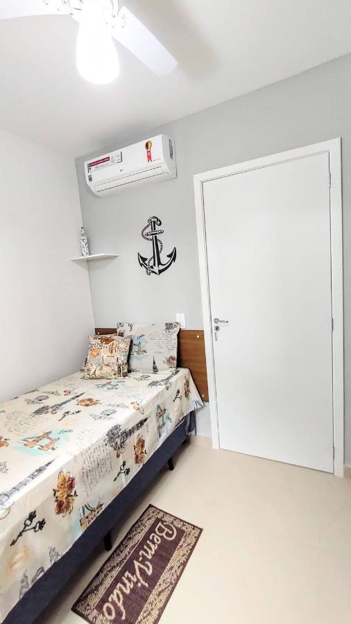 Apto Centro Ubatuba Com Varanda Gourmet, Suite E Piscina Esterno foto