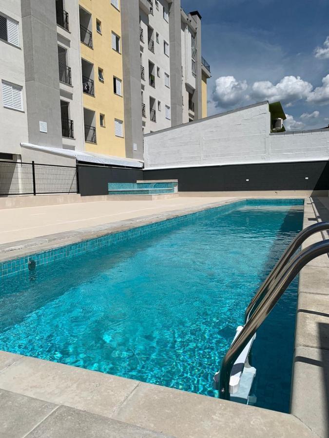 Apto Centro Ubatuba Com Varanda Gourmet, Suite E Piscina Esterno foto