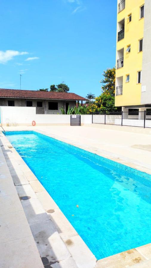 Apto Centro Ubatuba Com Varanda Gourmet, Suite E Piscina Esterno foto